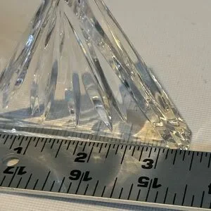 Triangle Paperweight Waterford | Accents | Vintage Waterford Crystal Triangle Pyramid ...